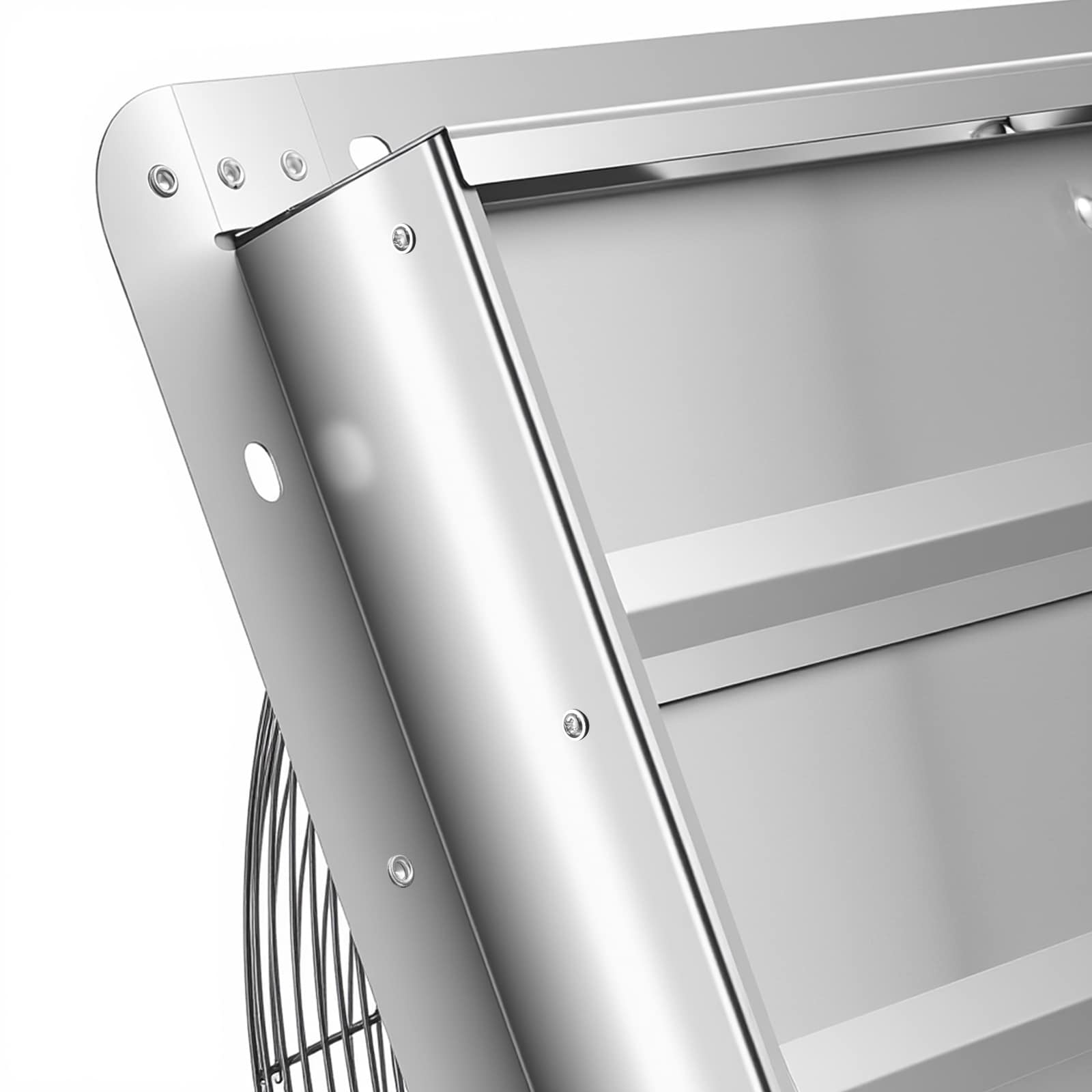 18 Inch Shutter Exhaust Fan Wall Mounted Ventilation Fan Silver_voghion.com